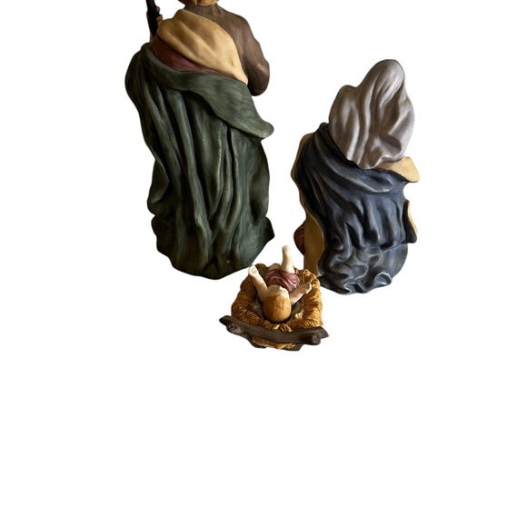 NATIVITY SET HOLY FAMILY CERAMIC MADE IN CHINA FOR PIECES - Picture 3 of 9